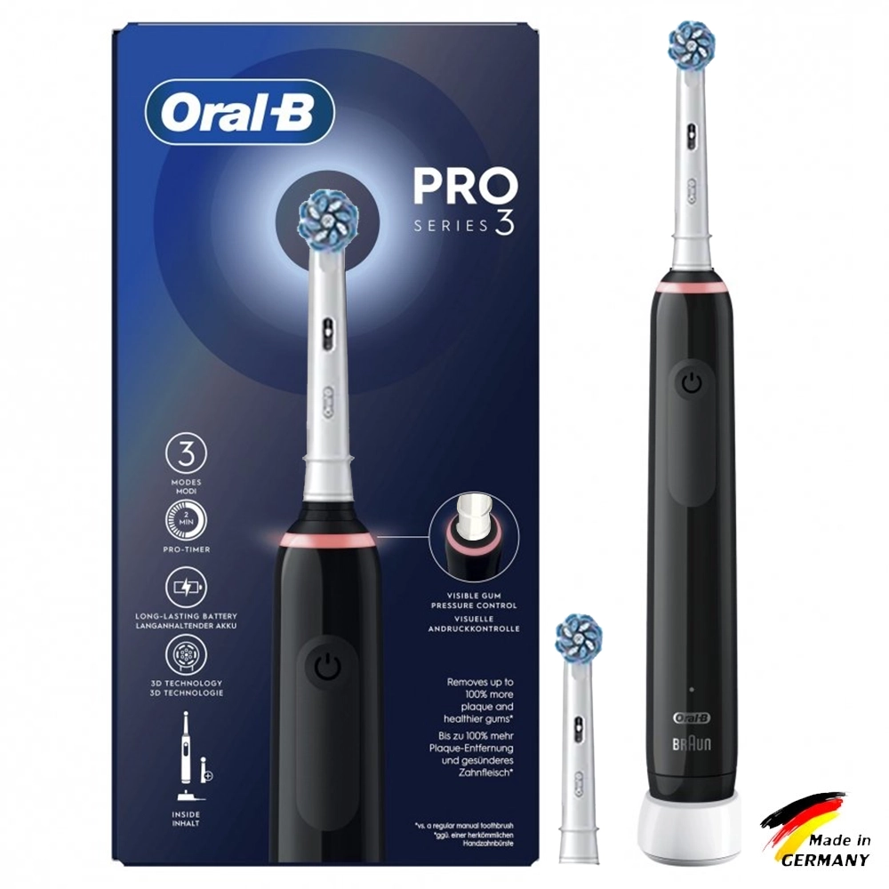 oral-b-pro-3-3000-adult-black (1) مسواک برقی اورال بی پرو ۳ مدل ۳۰۰۰ (inside-sensitive) - Image 1