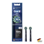 سَری مسواک برقی اورال بی  pro cross action black 2 pcs