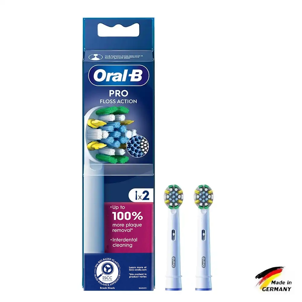 oral b floss action 2pcs (2)_11zon سَری مسواک برقی اورال بی مدل پرو فلوس اکشن pro floss action 2pcs - تصویر 1