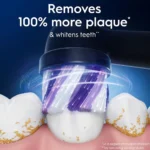 سَری مسواک برقی اورال بی IO Radiant White 2pcs (Black) - تصویر 5
