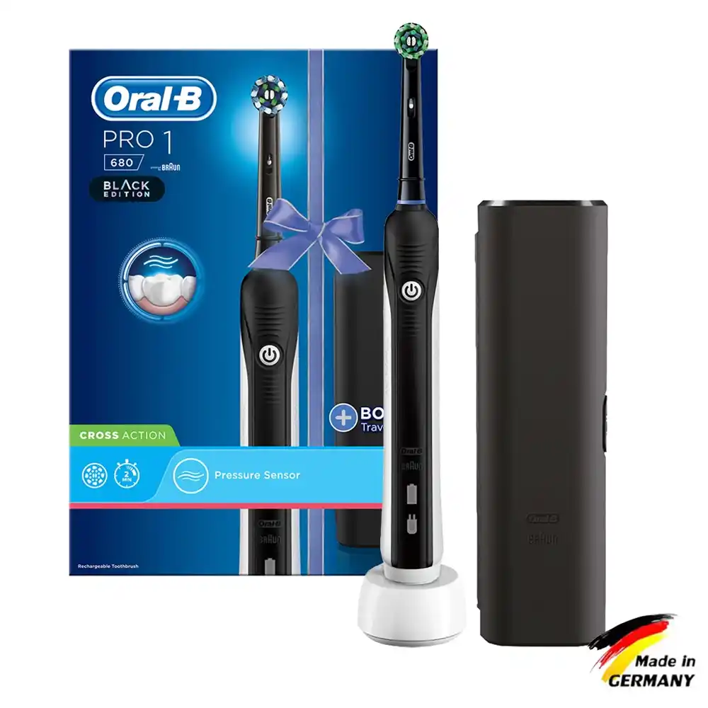 oral b -pro1 680 black (2) مسواک برقی اورال بی مدل پرو ۱ 680 ( BLACK EDITION-black case ) - Image 1